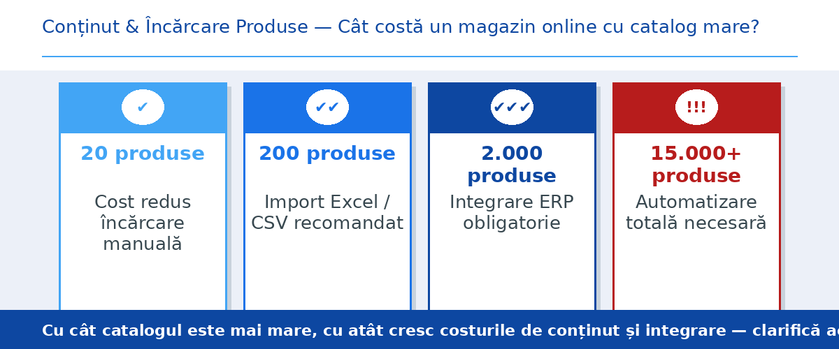 incarcare produse magazin online - cat costa un magazin online cu multe produse