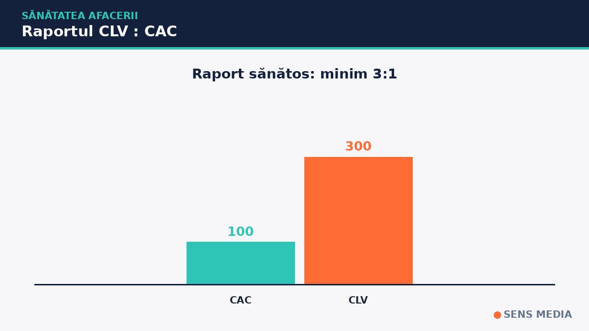 raport CLV CAC customer lifetime value customer acquisition cost